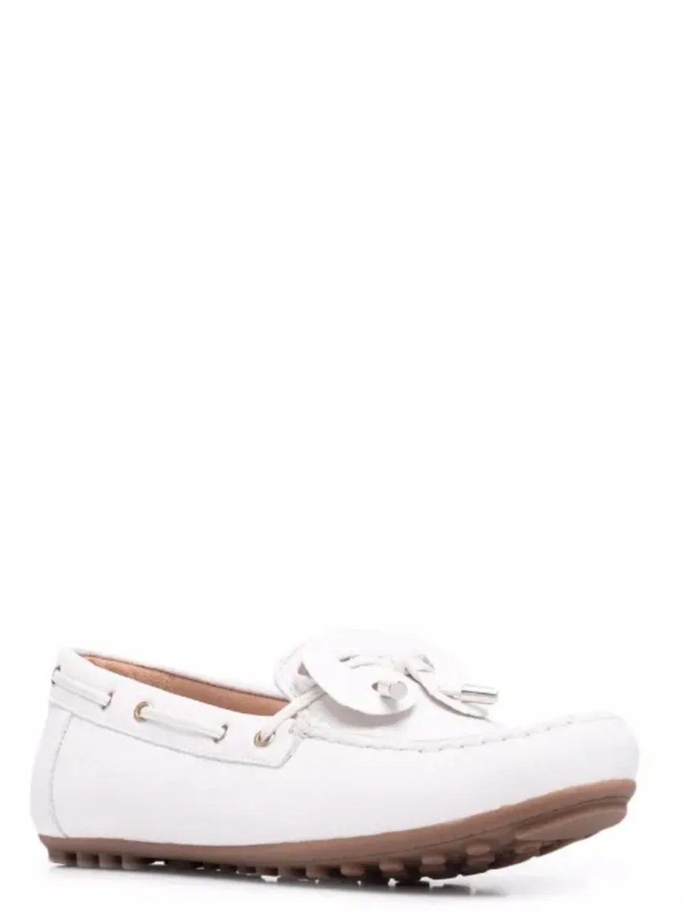 👉🏼NWT👈🏼 Women’s GEOX Vega Moc B Leather Lace-Up Loafer Moccasin $239 Sz:38